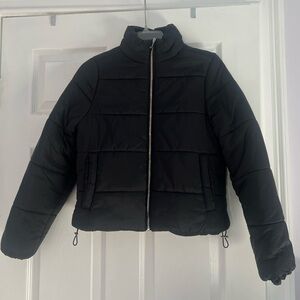 Black Puffer Jacket, Size: XS